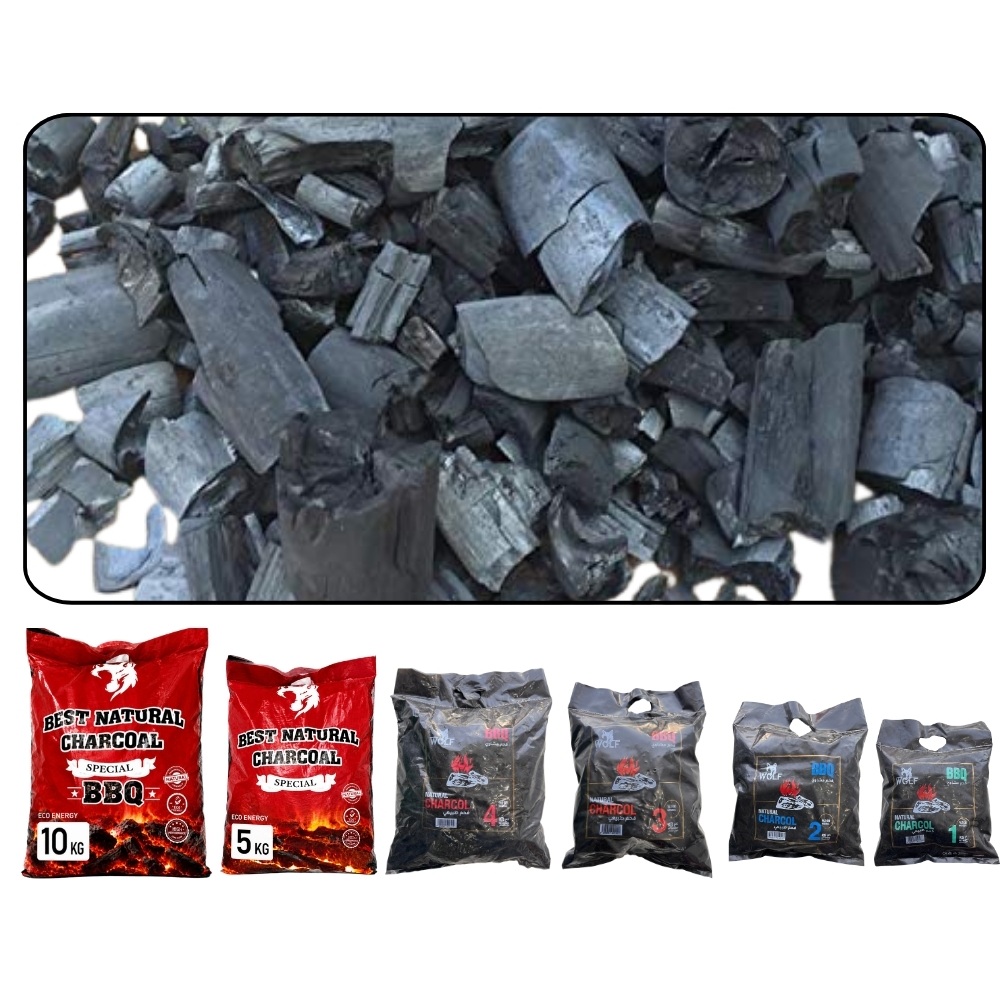 WOLF NATURAL WOOD BBQ CHARCOAL BAGS